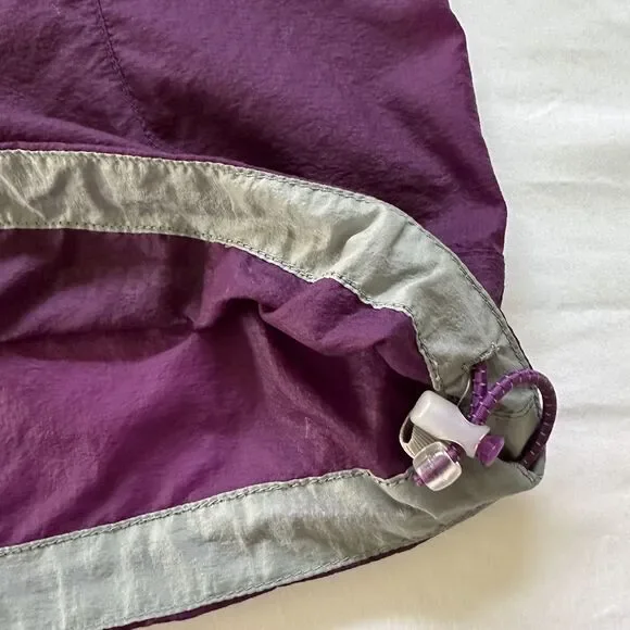 L.L.Bean Windbreaker Womens M Purple Quarter Zip Pullover Lightweight Jacket - Picture 5 of 9